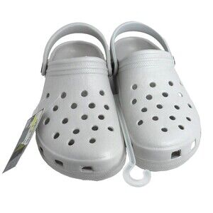 Komodo Clogs New Water Shoes Gray Unisex M 8-9 W 10-11 Rubber Slip On 631703